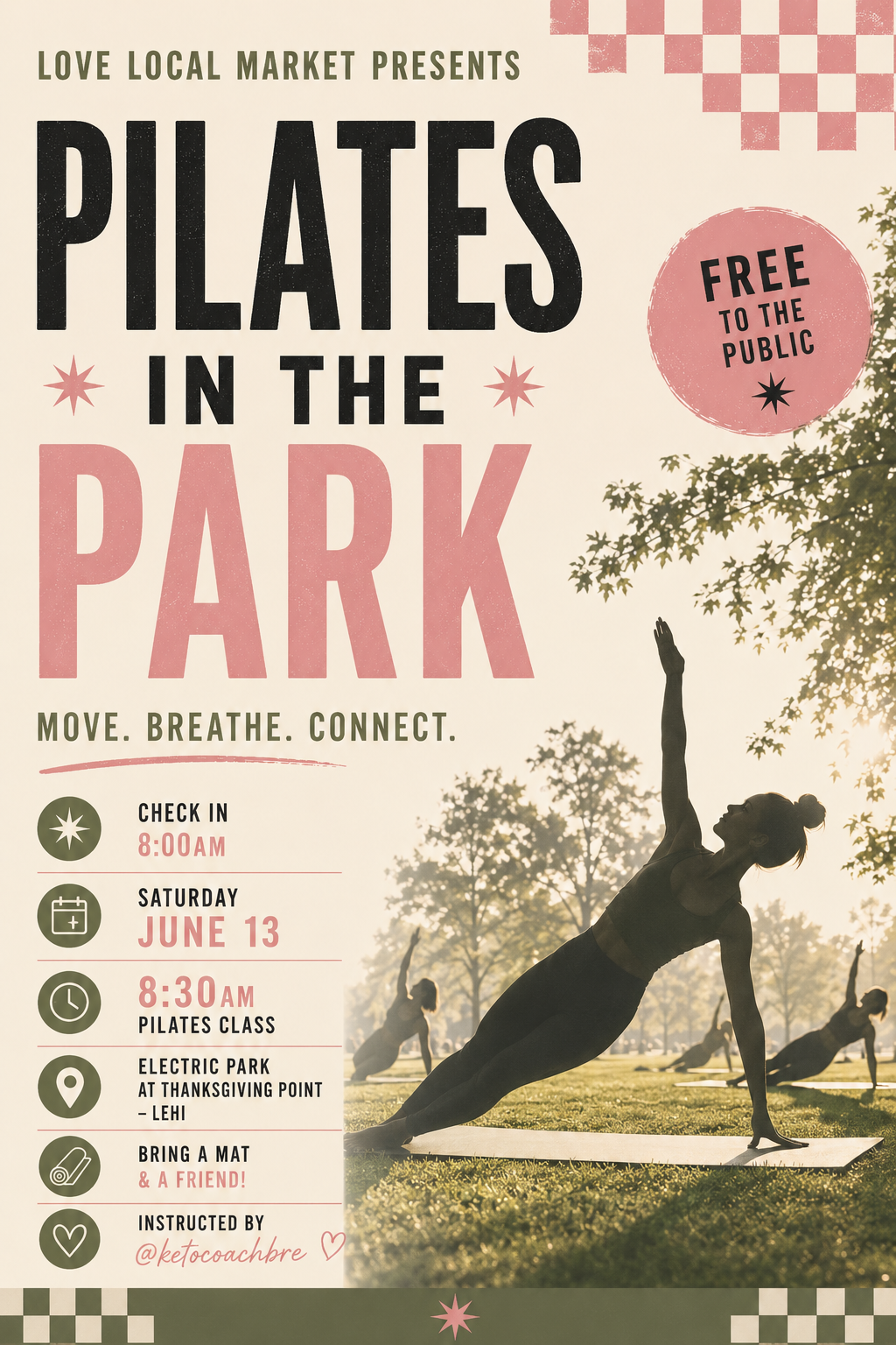 Pilates in the Park- CUSTOMER TICKET